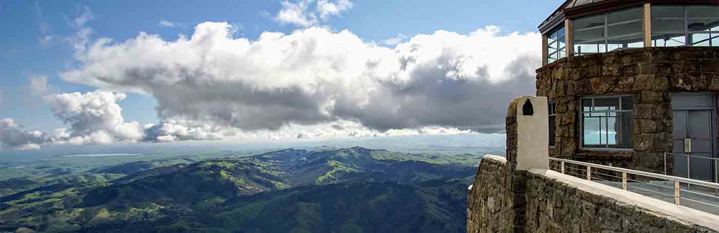 mount diablo visitor center overlooking contra costa county